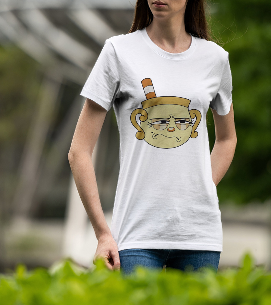 Cuphead Man Grumpy Face T-Shirt