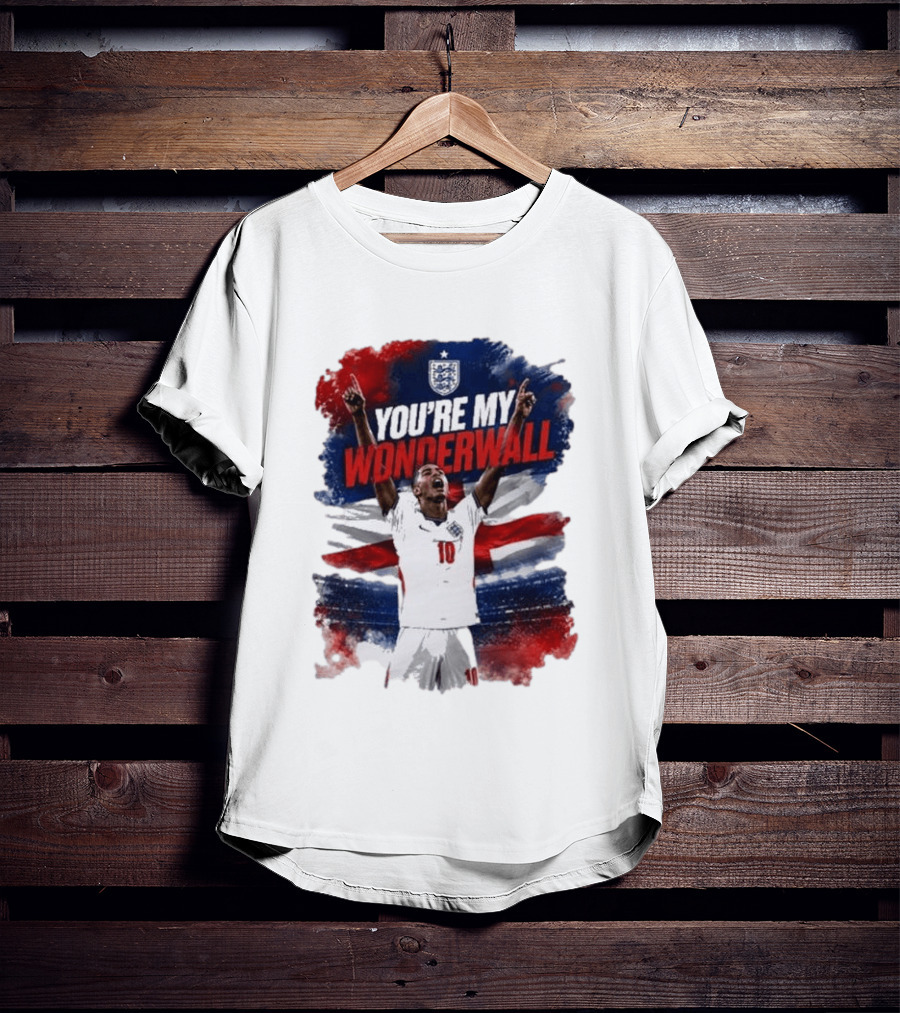 Jude Bellingham England National Team You're My Wonderwall England Flag Football Star Celebration T-Shirt