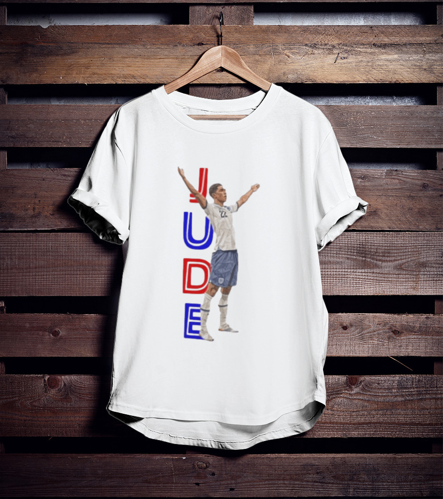 Jude Bellingham No 22 England National Football Team Victory Celebration T-Shirt