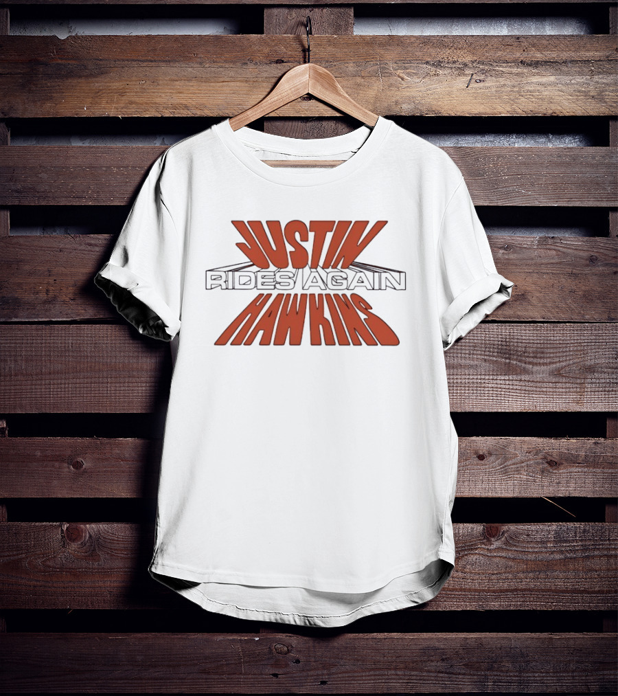 Justin Hawkins Rides Again Bold Red And Black T-Shirt