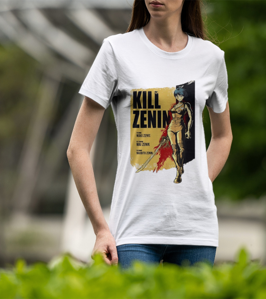 Kill Zenin Maki Mai Naobito Characters Anime T-Shirt