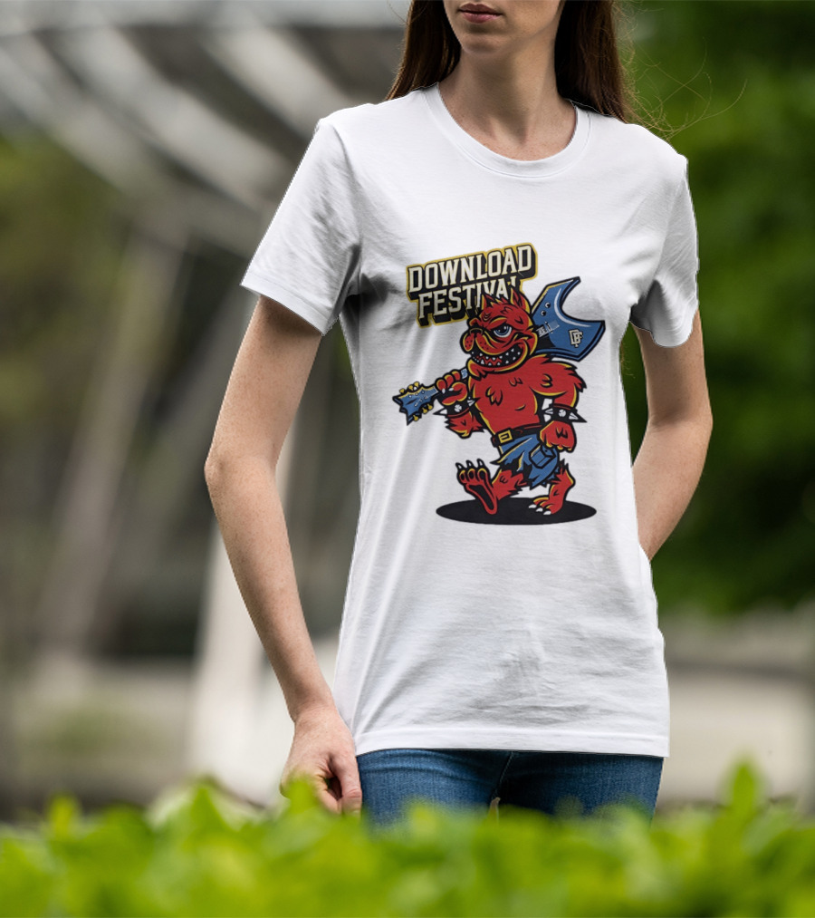 Download Festival Hellhound Character With Guitar T-Shirt