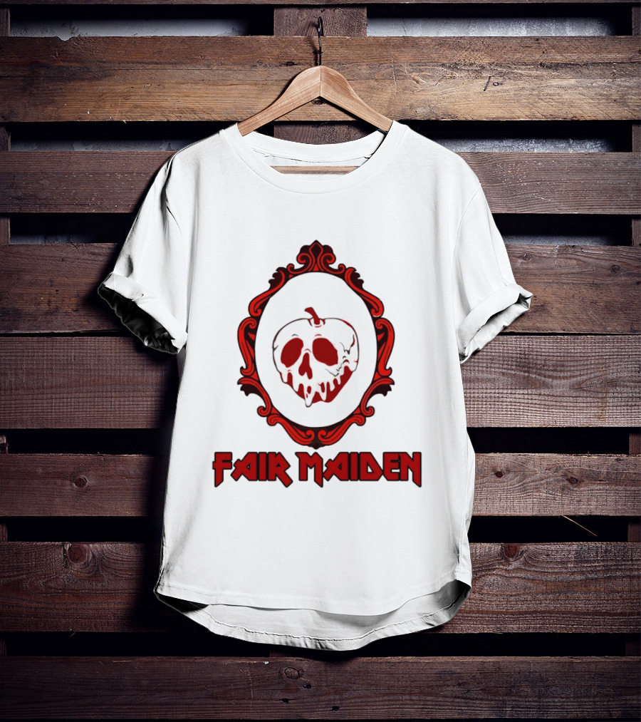 Fair Maiden Poison Apple Mirror Snow White Classic Tale T-Shirt