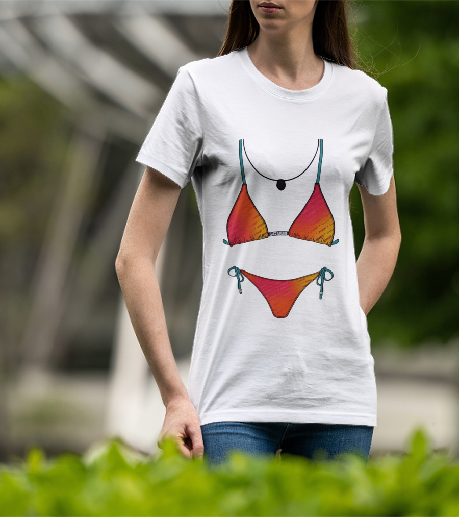 Poppi Bikini Swimsuit Colorful Summer Beachwear T-Shirt