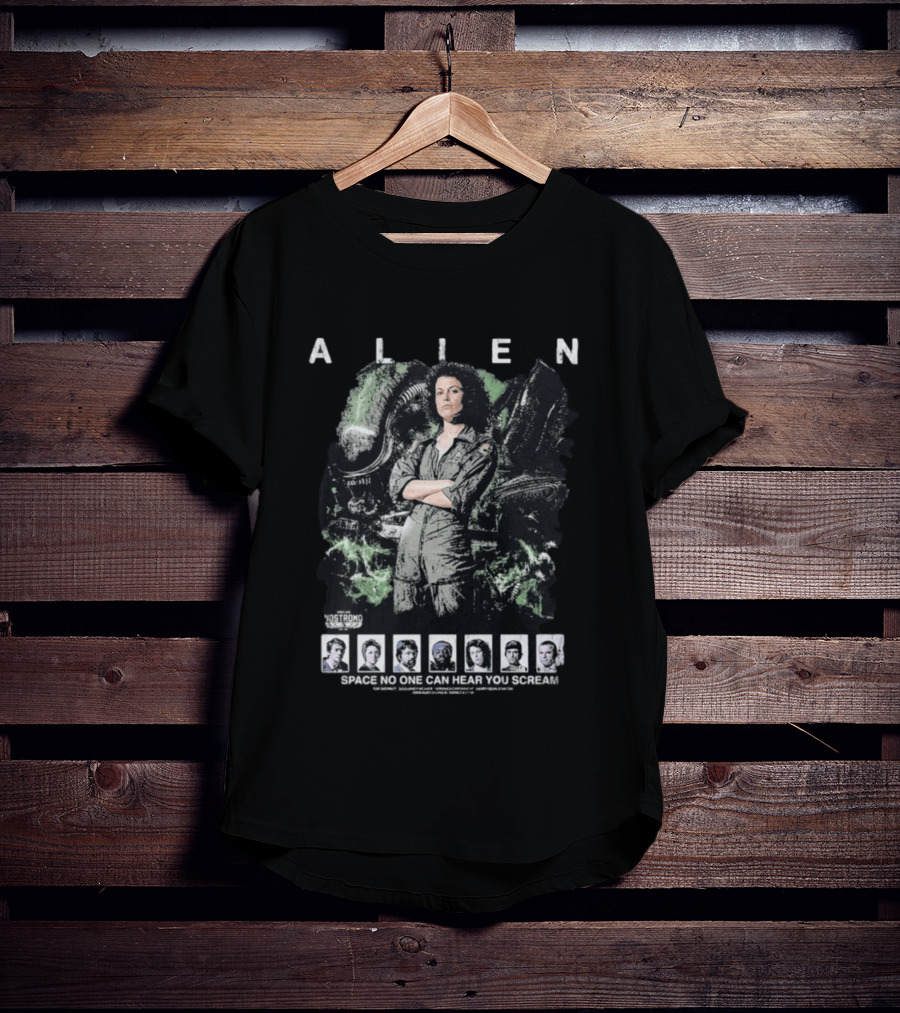 ALIEN Space No One Can Hear You Scream Nostromo Crew T-Shirt