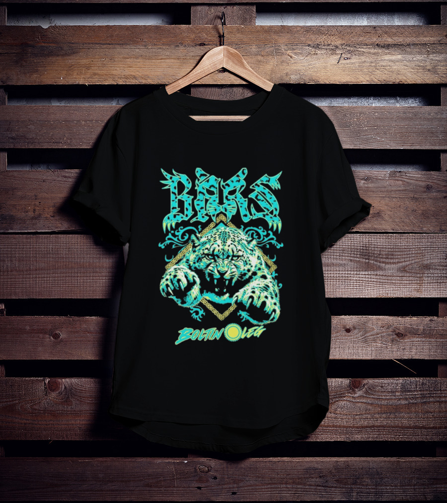 Bars Boltin Oleg Leopard Wild Cat Animal T-Shirt