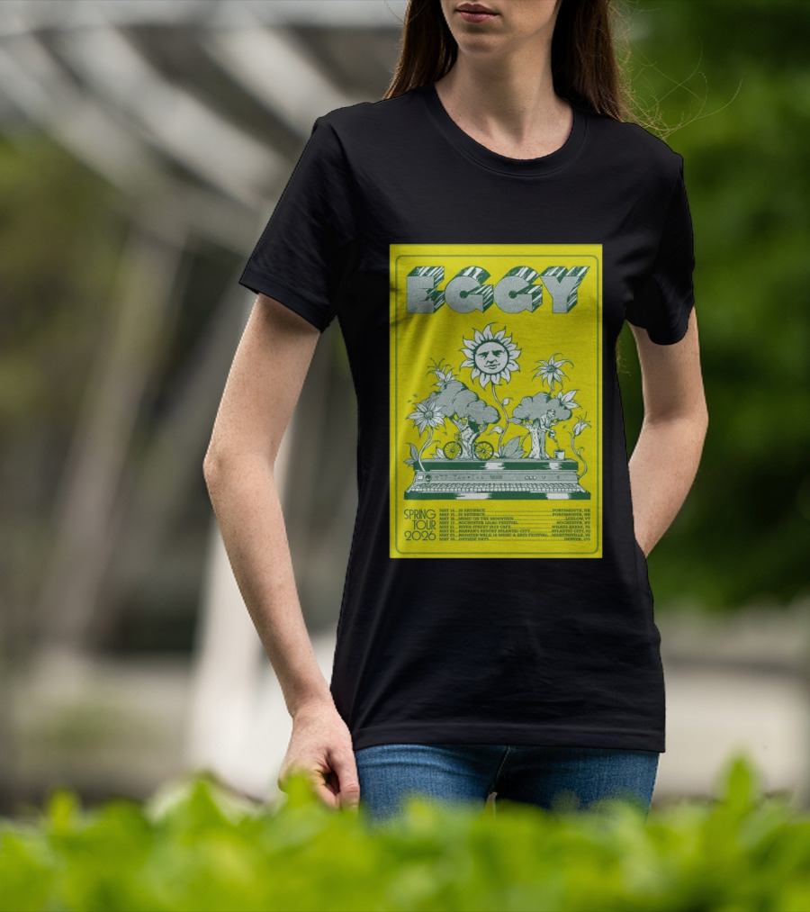 Eggy Spring Tour 2026 Artspace Outpost Richmond Outside Days Denver T-Shirt