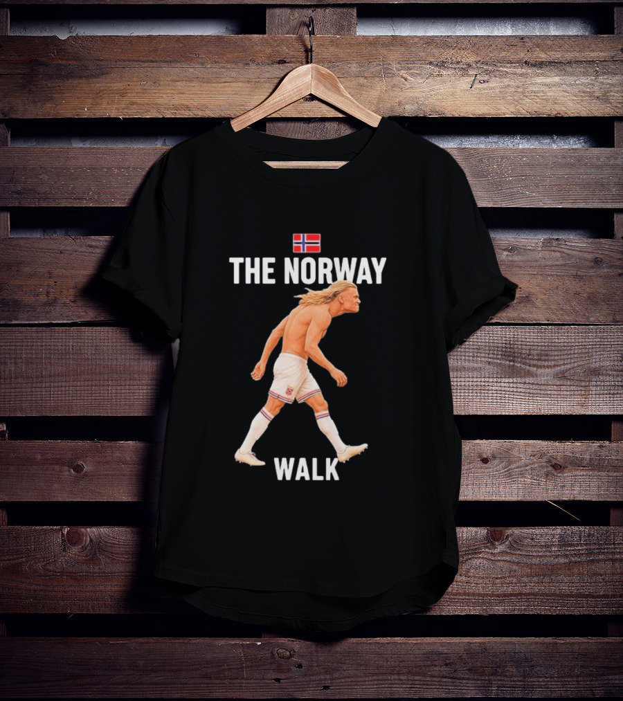 Erling Braut Haaland The Norway Walk 2026 Norway Flag Soccer T-Shirt