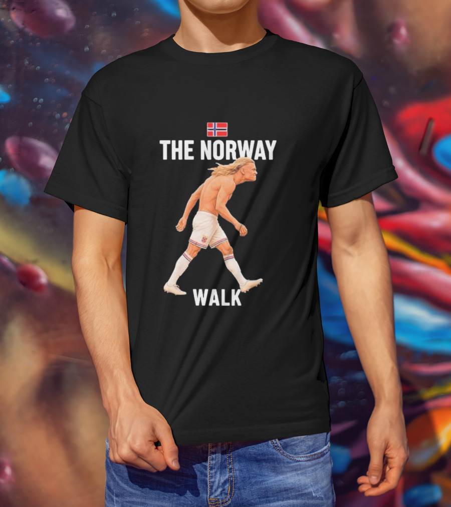 Erling Braut Haaland The Norway Walk 2026 Norway Flag Soccer T-Shirt