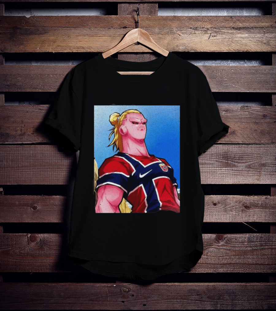 Erling Haaland Majin Buu Norway Dragon Ball Fusion T-Shirt