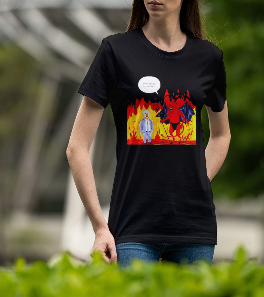 Eww Gross No Thanks Devil Politician Comic T-Shirt