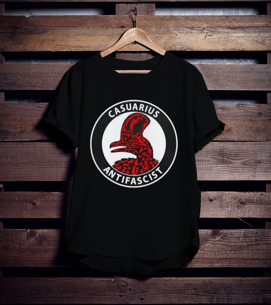 Casuarius Antifascist Cassowary Antifa T-Shirt