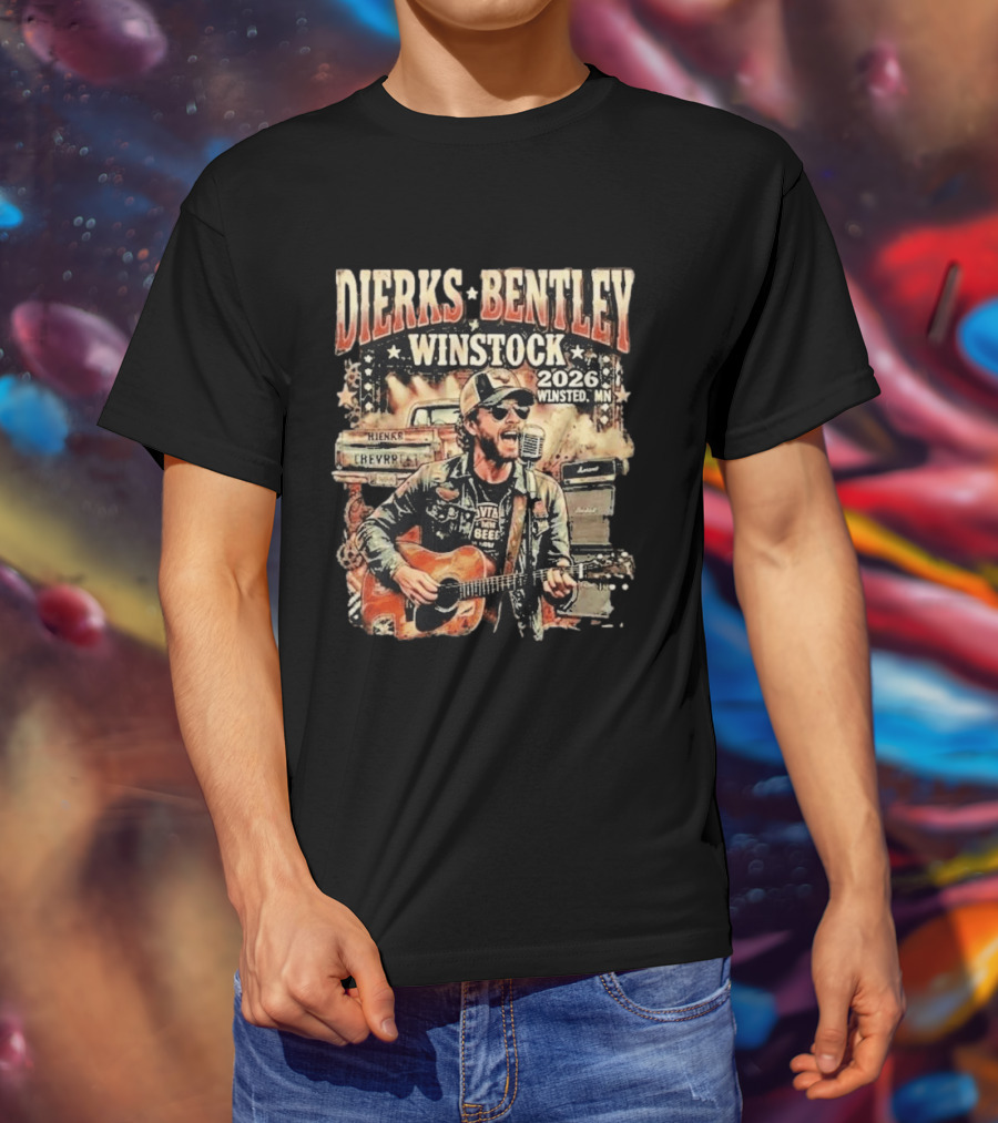 Dierks Bentley Winstock 2026 Winsted MN June 19 Country Music Festival T-Shirt