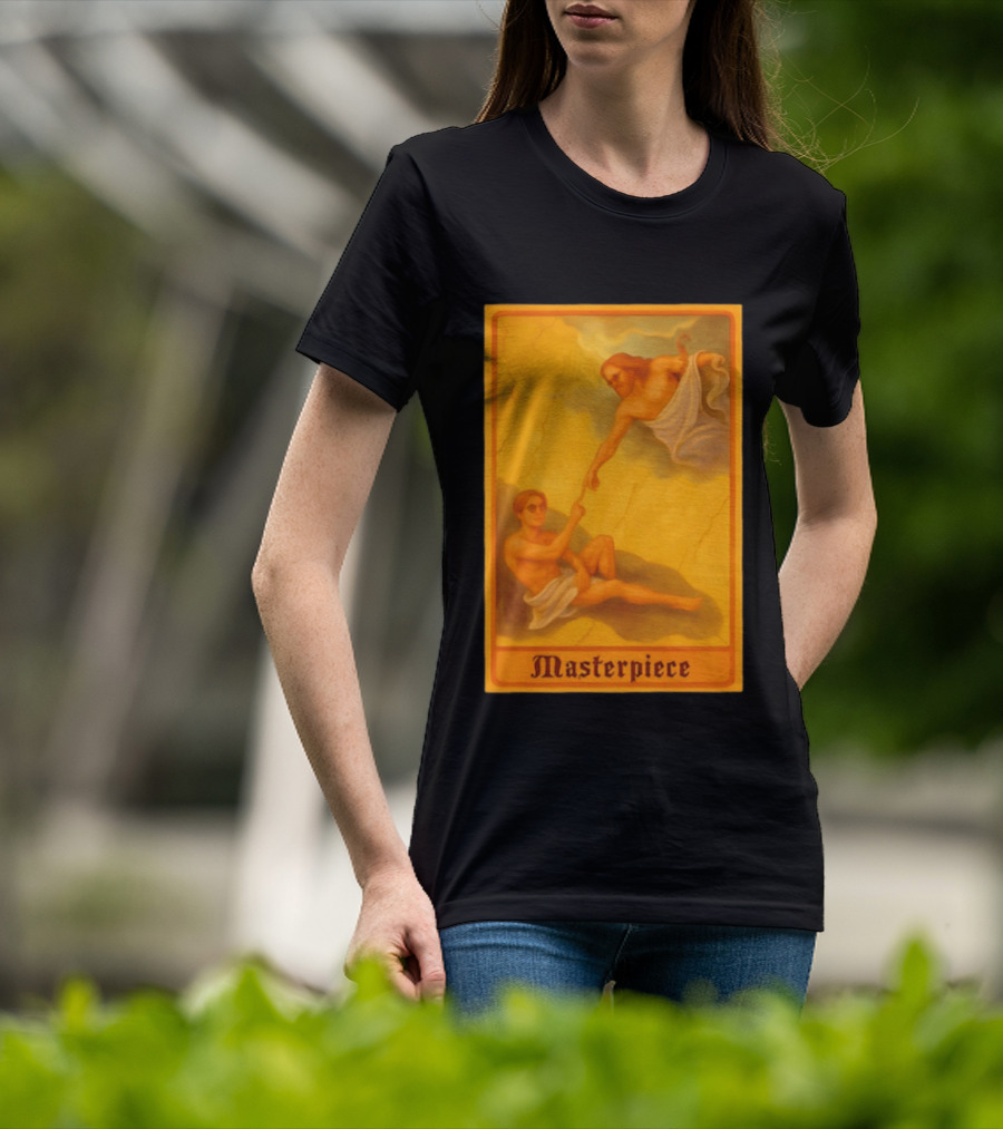 Masterpiece Michelangelo Creation Of Adam Iconic Classic Renaissance T-Shirt