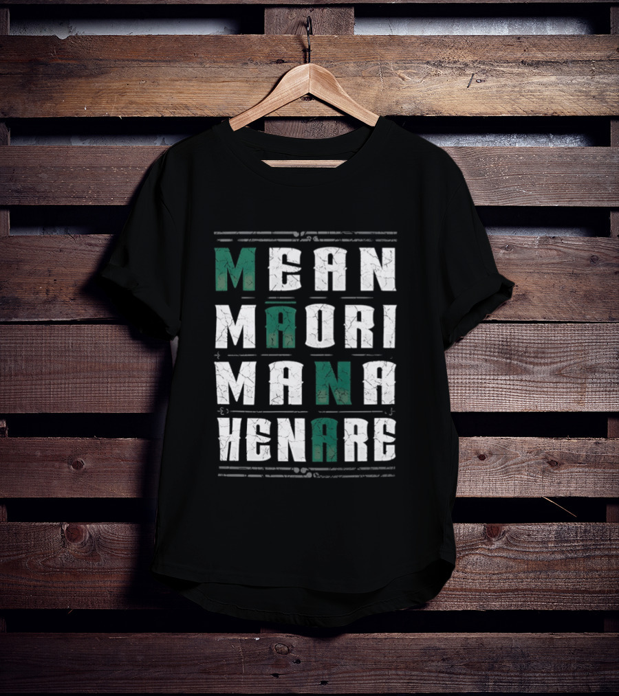 Mean Maori Mana Henare Distressed T-Shirt