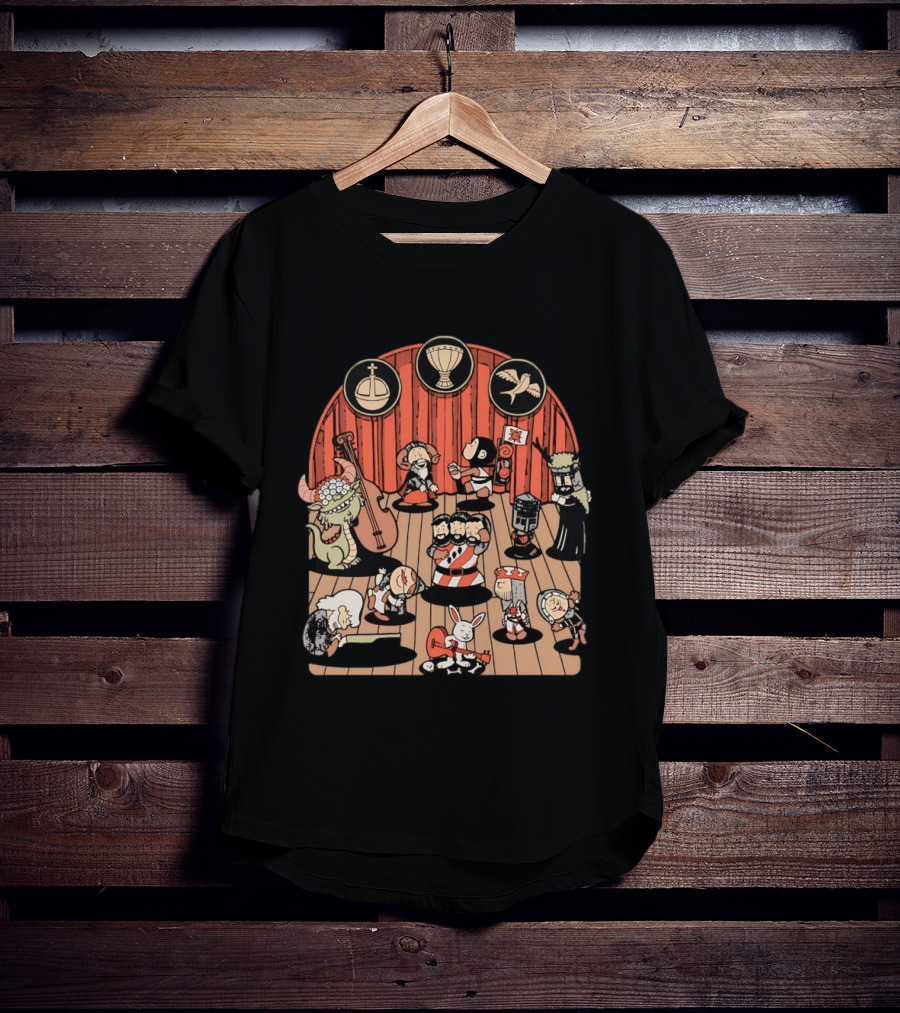Monty Python And The Holy Grail Medieval Band Peanuts Style Scene T-Shirt