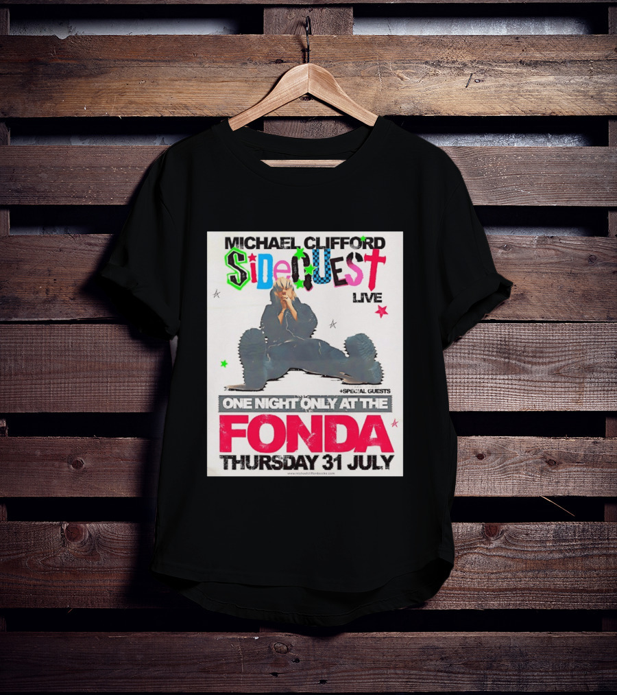 Michael Clifford Sideguest Live One Night Only At The Fonda Thursday 31 July T-Shirt