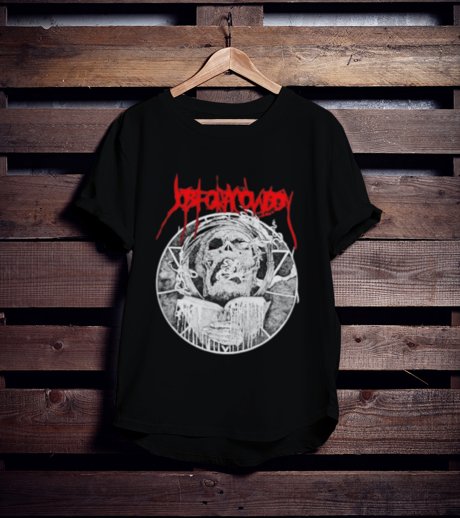 Job For A Cowboy Smoking Skull Death Metal T-Shirt
