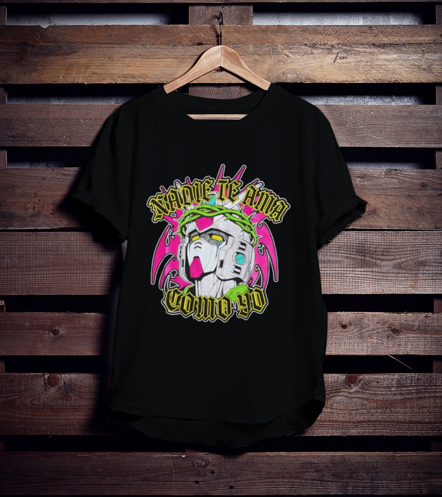 Nadie Te Ama Como Yo Gundam Robot Crown Of Thorns Anime T-Shirt