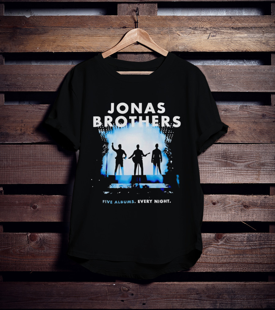 Jonas Brothers Five Albums Every Night Tour T-Shirt