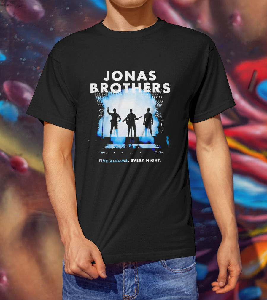 Jonas Brothers Five Albums Every Night Tour T-Shirt