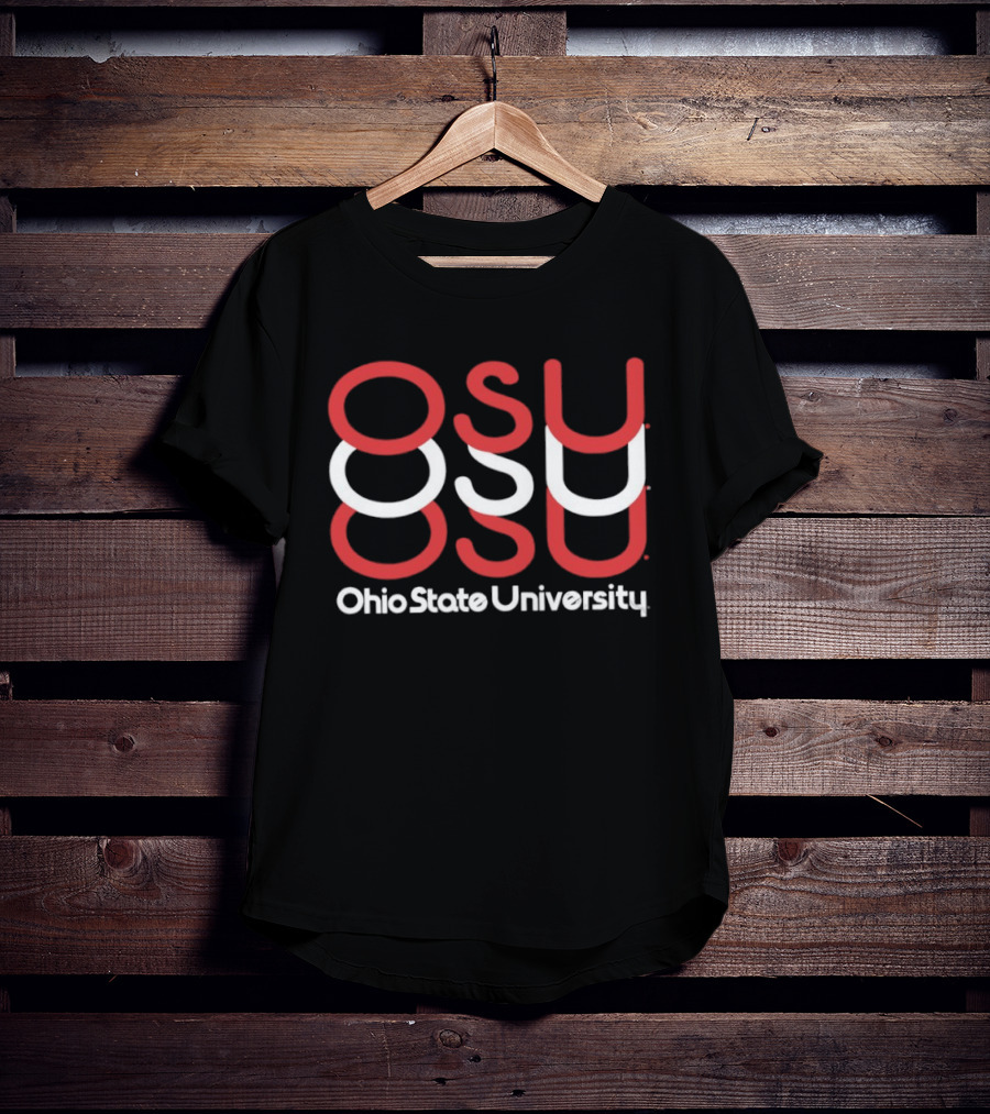 Ohio State University OSU Red White T-Shirt