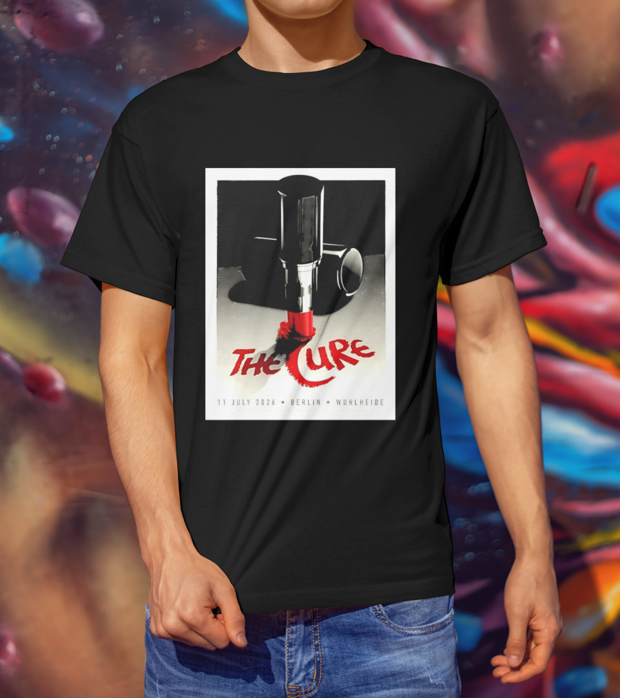 The Cure Berlin Concert 11 July 2026 Wuhlheide Lipstick T-Shirt