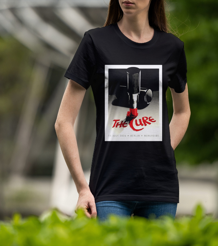The Cure Berlin Concert 11 July 2026 Wuhlheide Lipstick T-Shirt