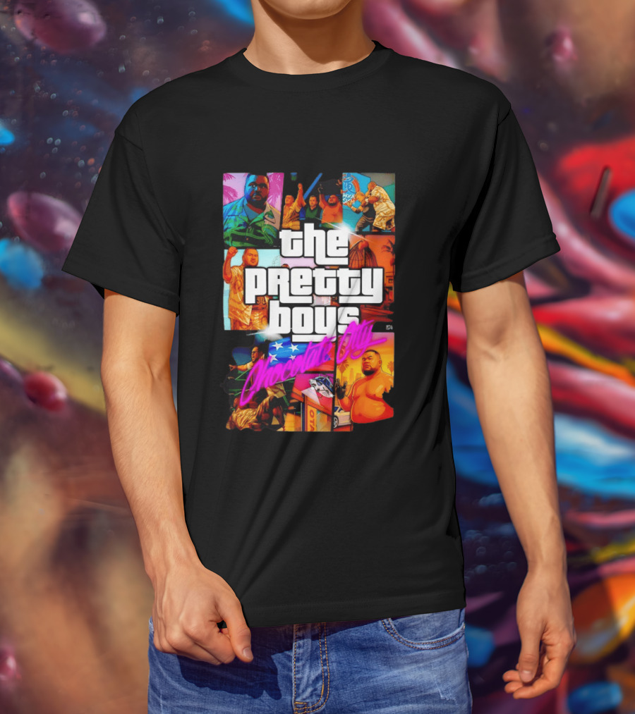 The Pretty Boys Chocolate City Collage Akashi Sushi Gaming Mashup T-Shirt