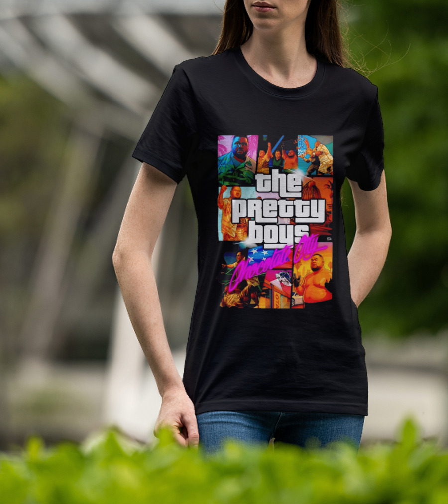 The Pretty Boys Chocolate City Collage Akashi Sushi Gaming Mashup T-Shirt
