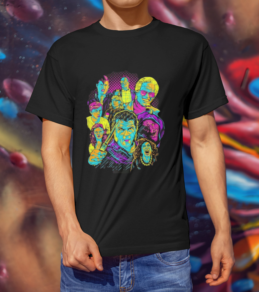 Twin Peaks Cast Neon Pop David Lynch T-Shirt