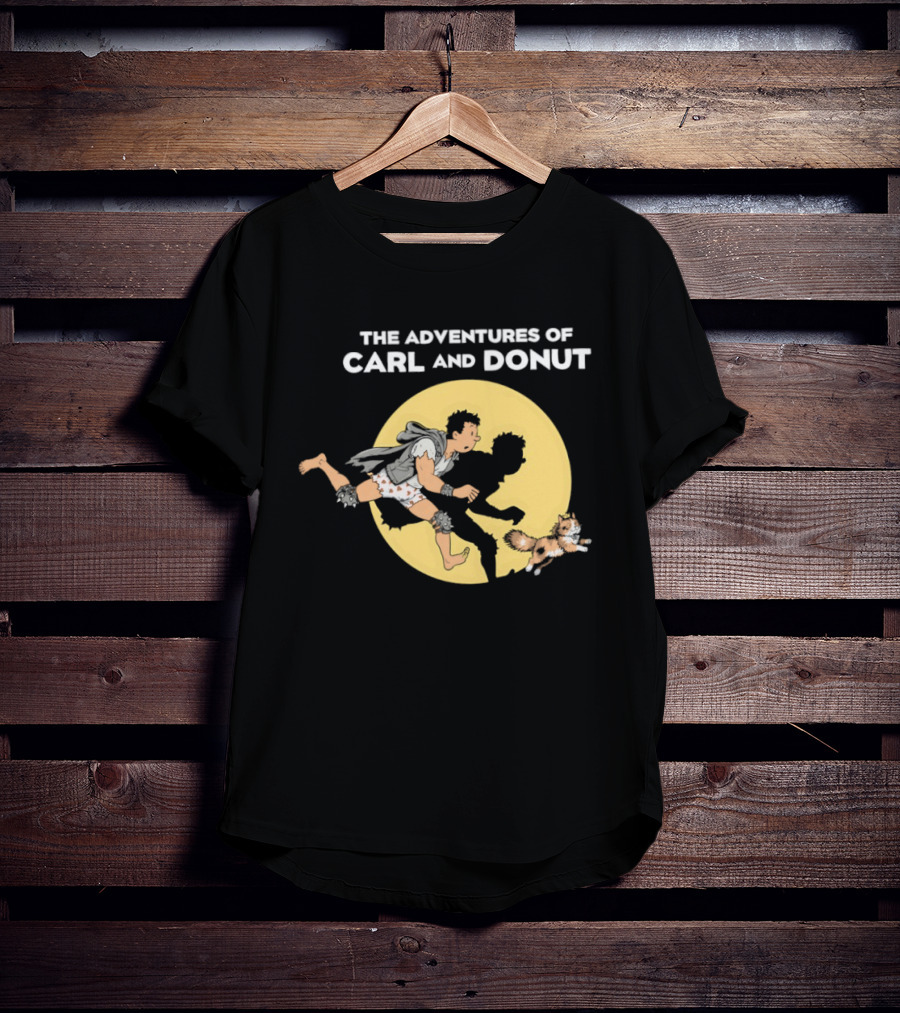 The Adventures Of Carl And Donut Cat Cartoon Series T-Shirt