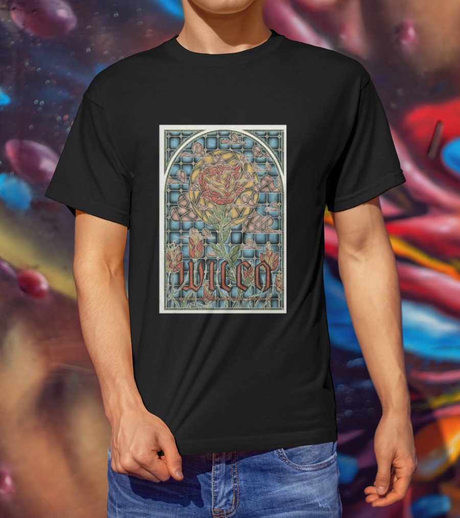 Wilco Sweetland Amphitheatre LaGrange GA Jul 9 2026 Stained Glass Rose T-Shirt