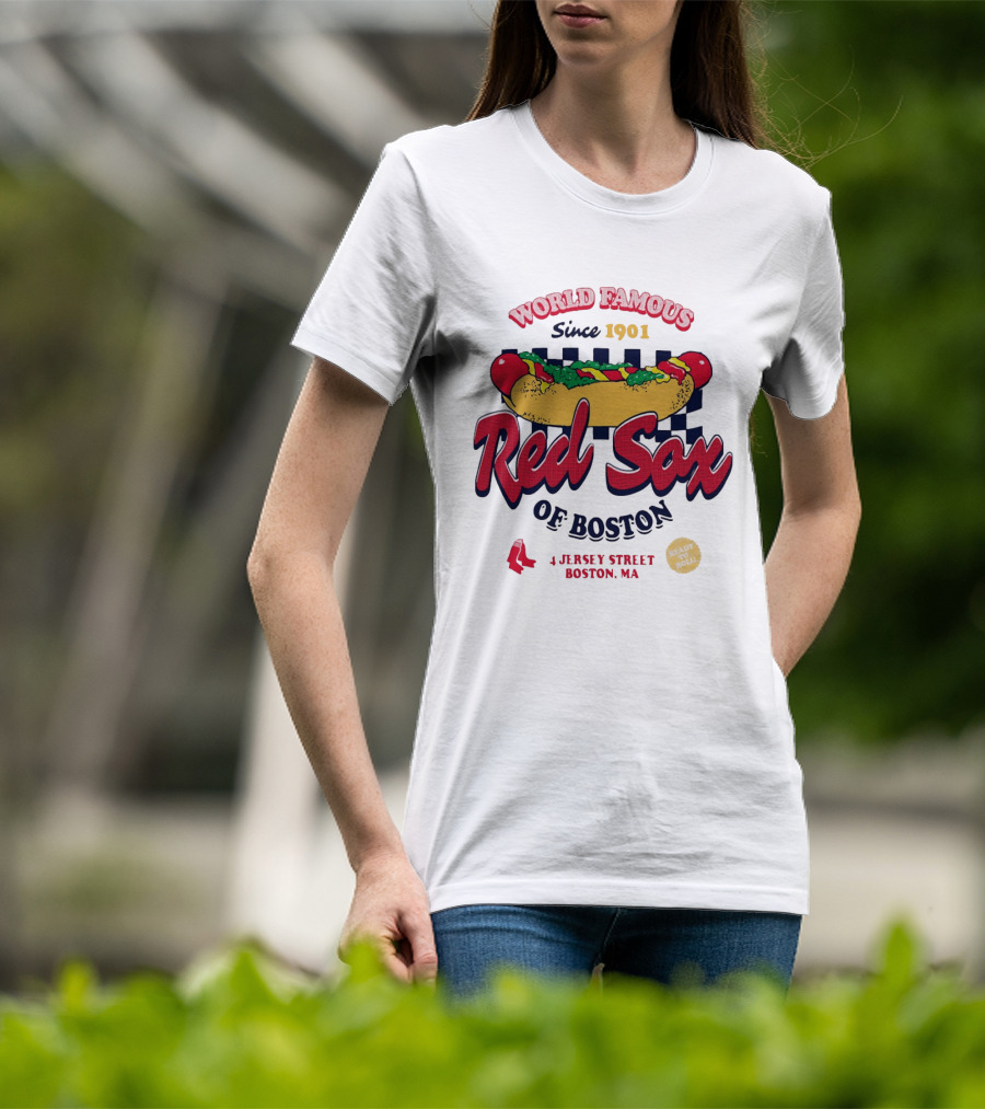 World Famous Red Sox Of Boston Since 1901 Ready To Roll 4 Jersey Street T-Shirt