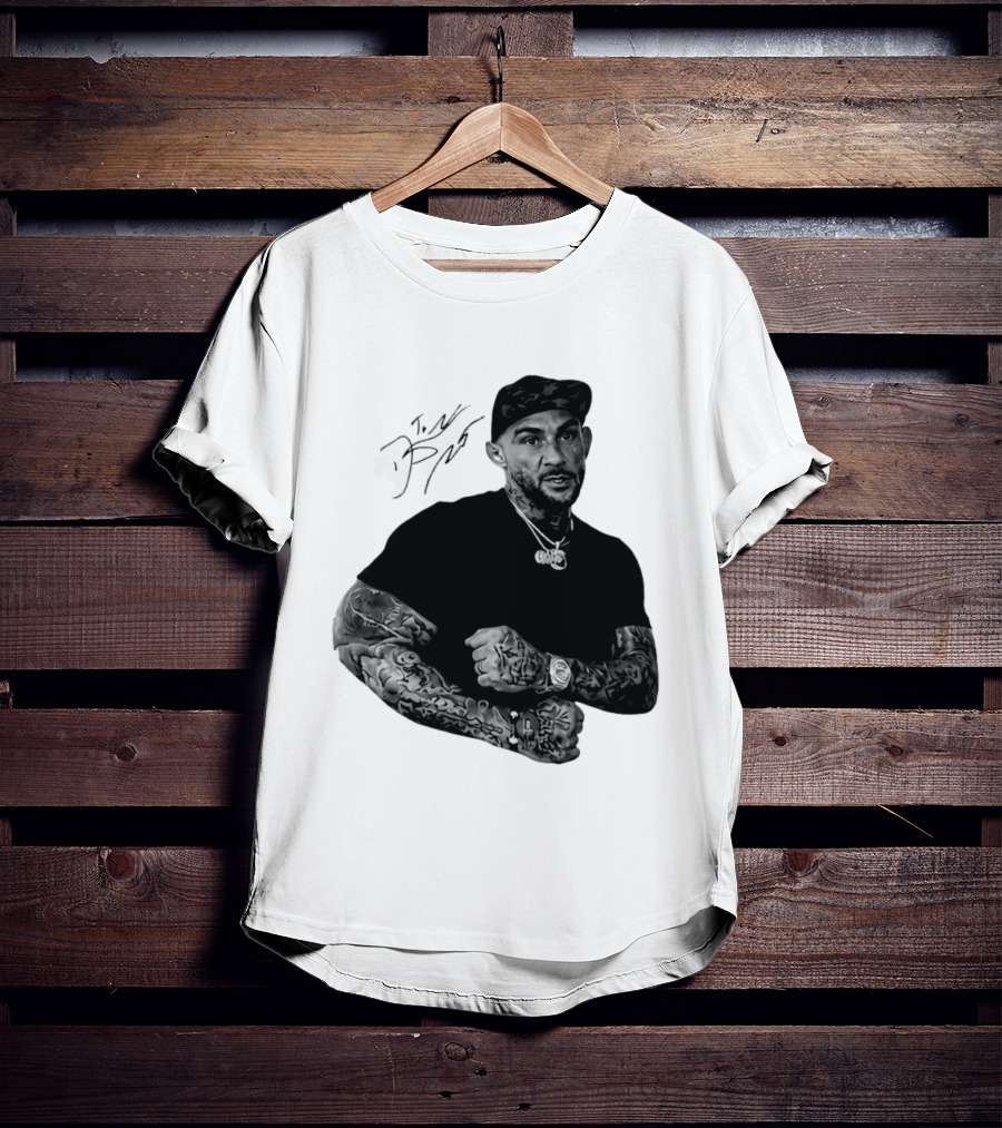 Dustin Poirier The Diamond UFC Tattooed Fighter Black Cap T-Shirt