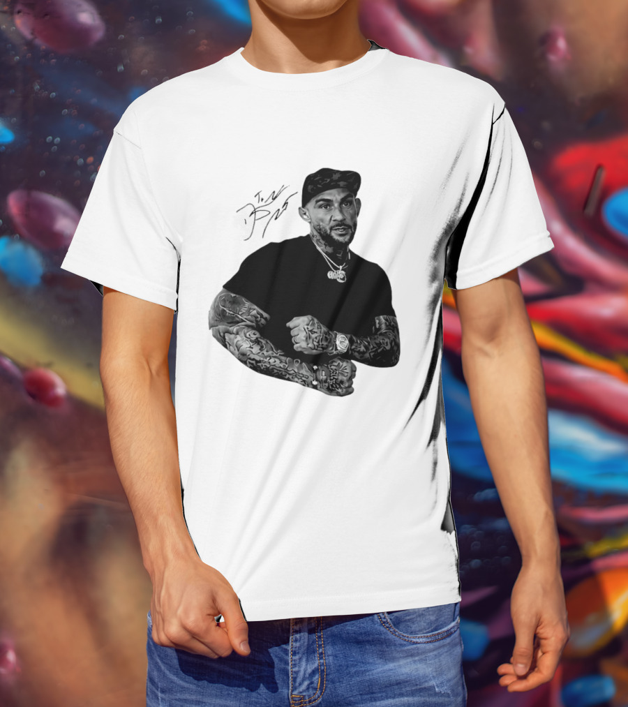 Dustin Poirier The Diamond UFC Tattooed Fighter Black Cap T-Shirt