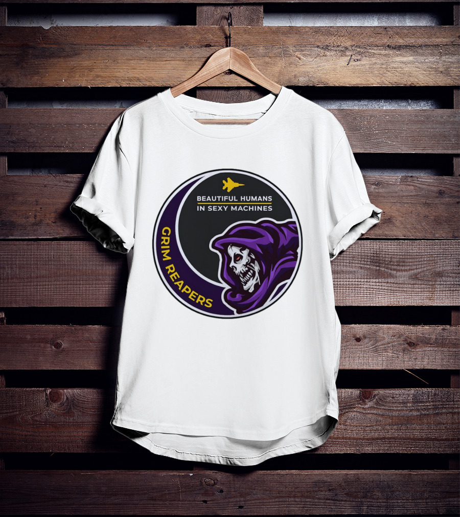 Grim Reapers Beautiful Humans In Sexy Machines Jet Pilot T-Shirt