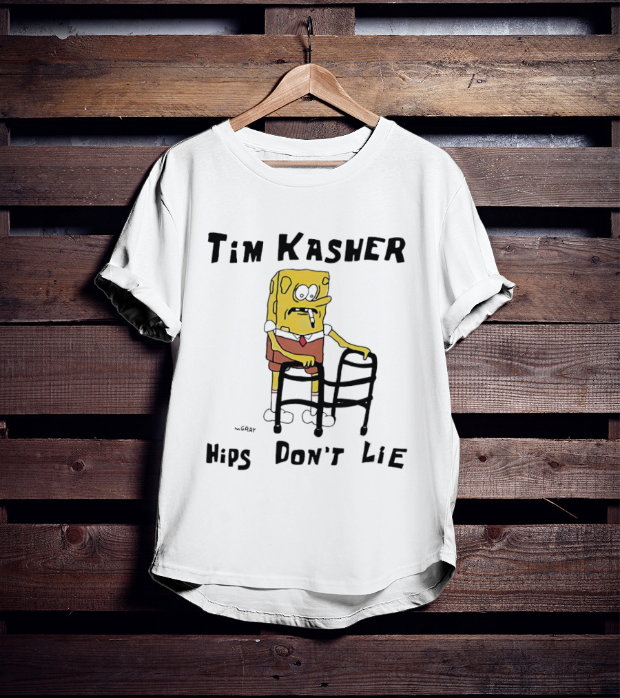 Tim Kasher Sponge SquarePants Cigarette Walker Hips Don't Lie T-Shirt