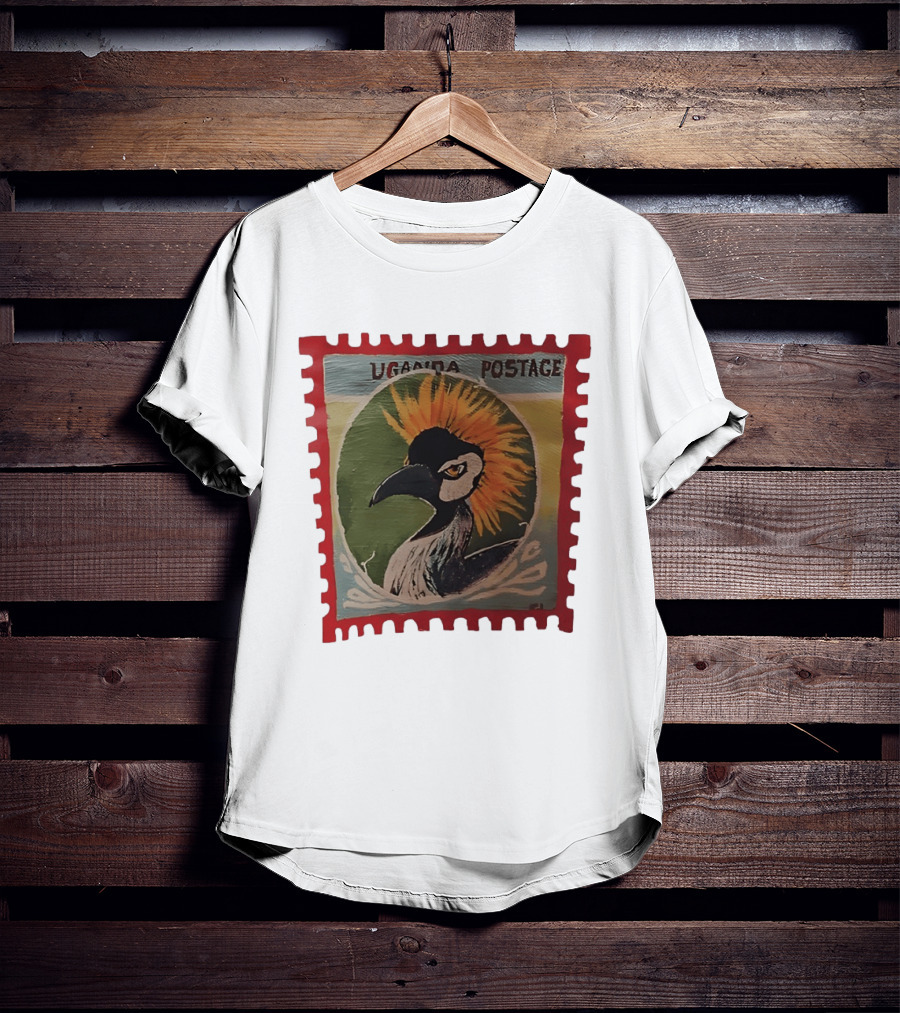 Uganda Postage Stamp Grey Crowned Crane T-Shirt