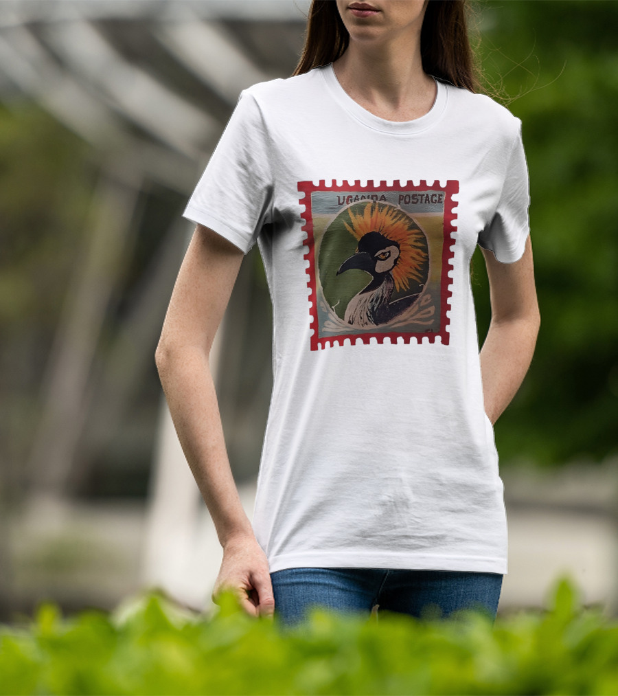 Uganda Postage Stamp Grey Crowned Crane T-Shirt