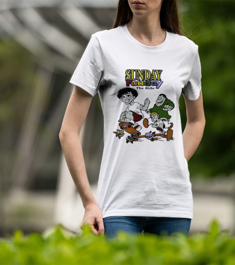 SUNDAY Funday The Ride Skateboarding Adventure Kids T-Shirt