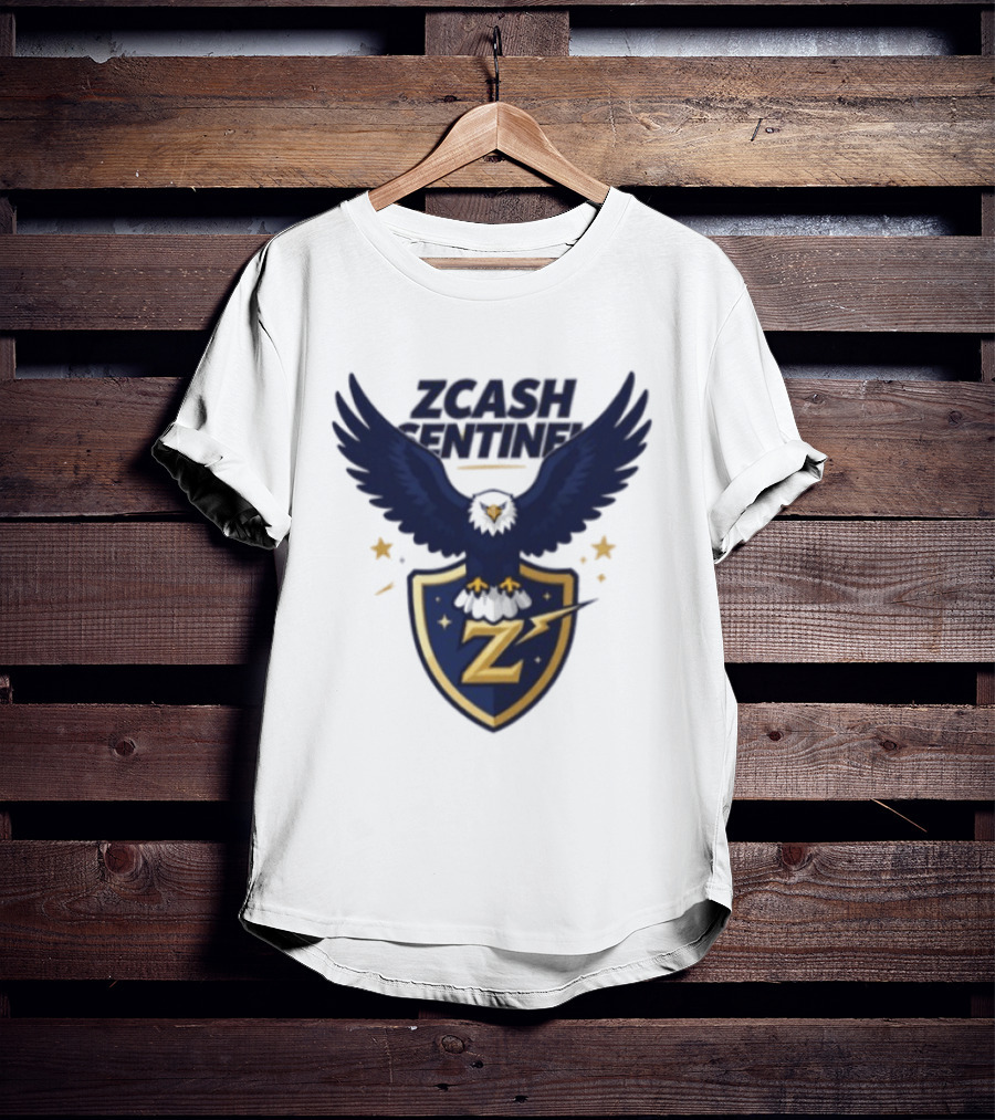 Zcash Sentinel Eagle Shield Cryptocurrency Z T-Shirt