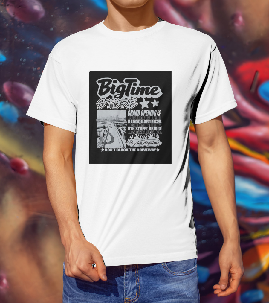 BigTime Store Grand Opening 6th Street Bridge Los Angeles Global Headquarters T-Shirt