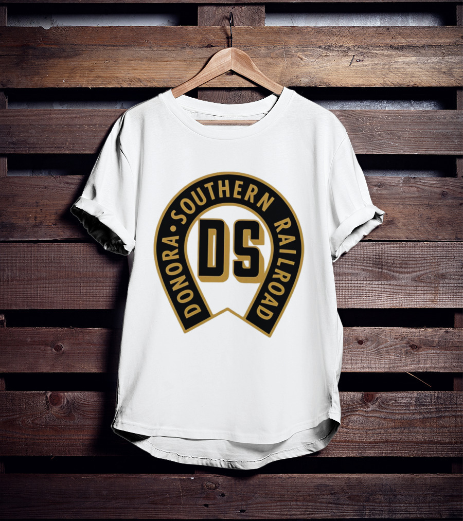 Donora Southern Railroad Horseshoe DS Monogram T-Shirt