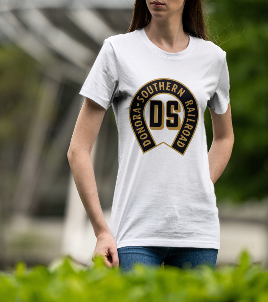 Donora Southern Railroad Horseshoe DS Monogram T-Shirt