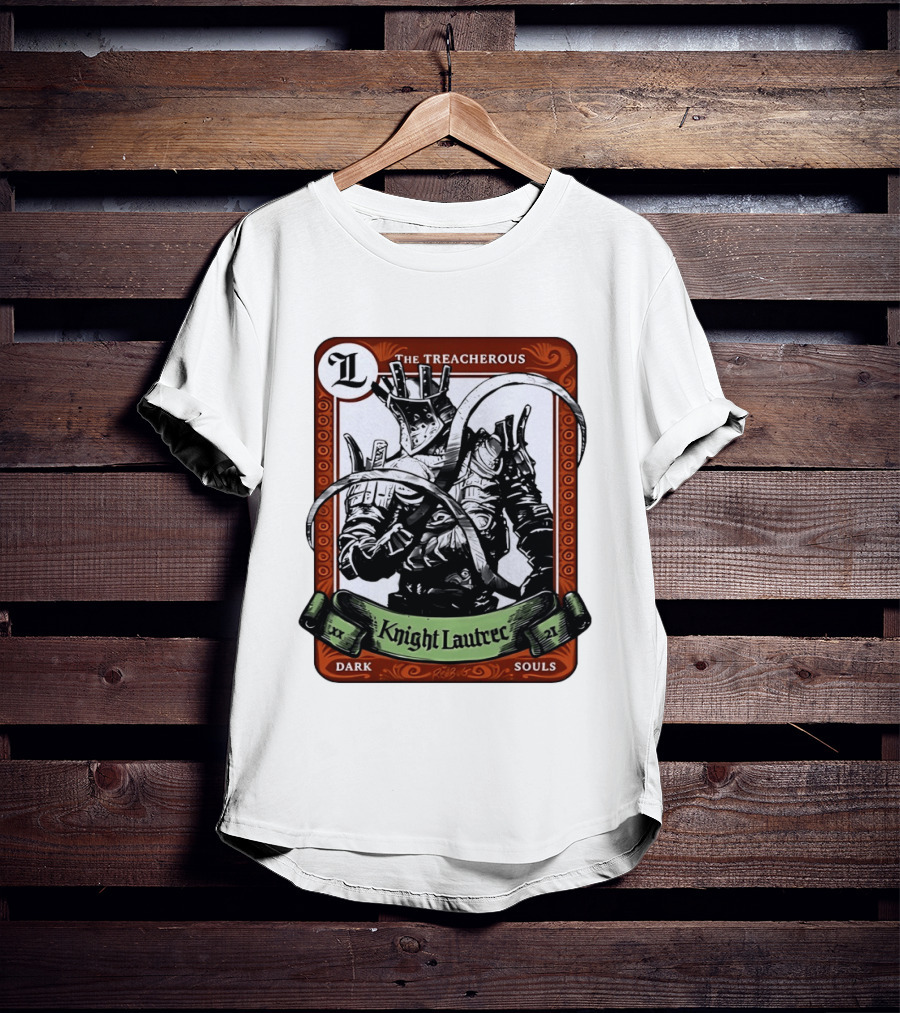 Knight Lautrec The Treacherous Dark Souls Trading Card Art Ribs GG T-Shirt