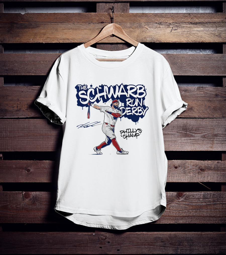 The Schwarb Run Derby Philly's Champ Baseball T-Shirt