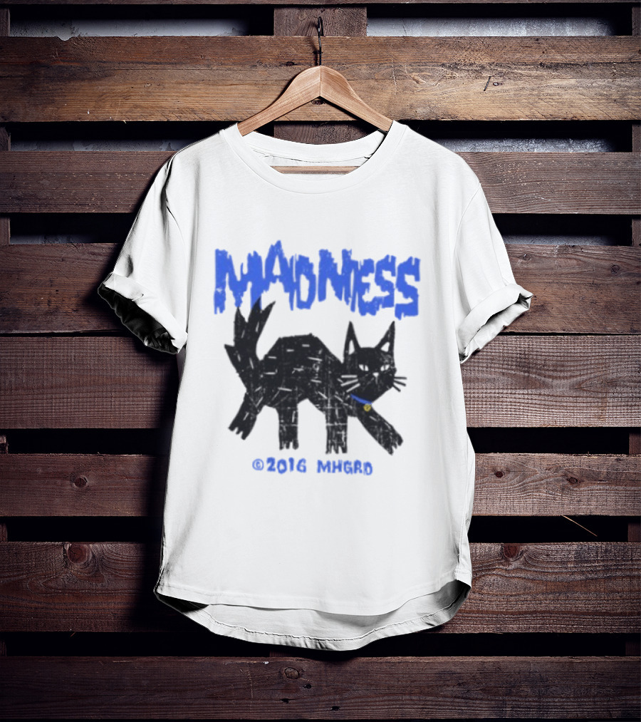 Madness Distressed Black Cat 2016 Madness MHGRD T-Shirt