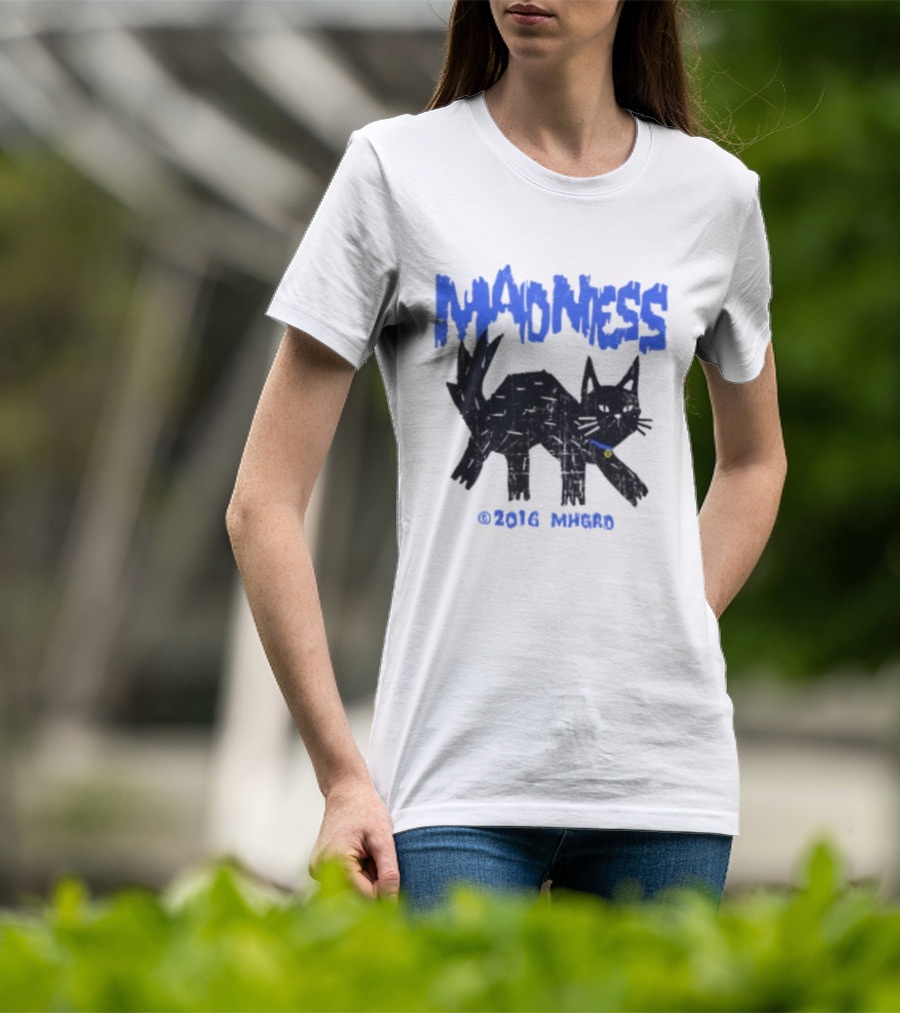 Madness Distressed Black Cat 2016 Madness MHGRD T-Shirt