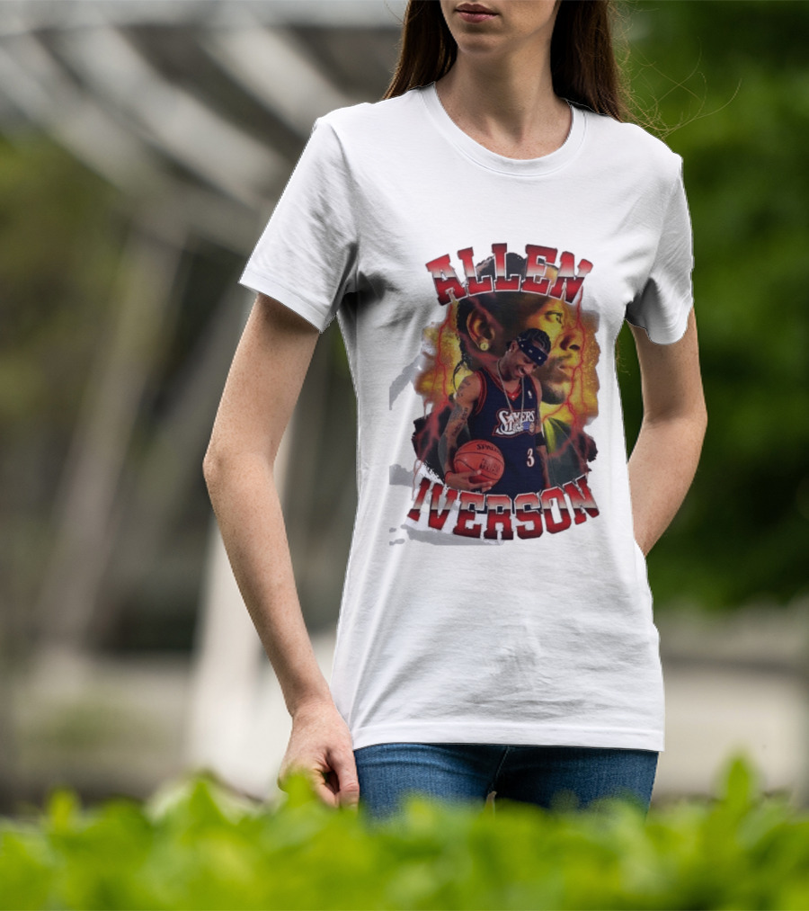 Allen Iverson Philadelphia 76ers Basketball Legend T-Shirt